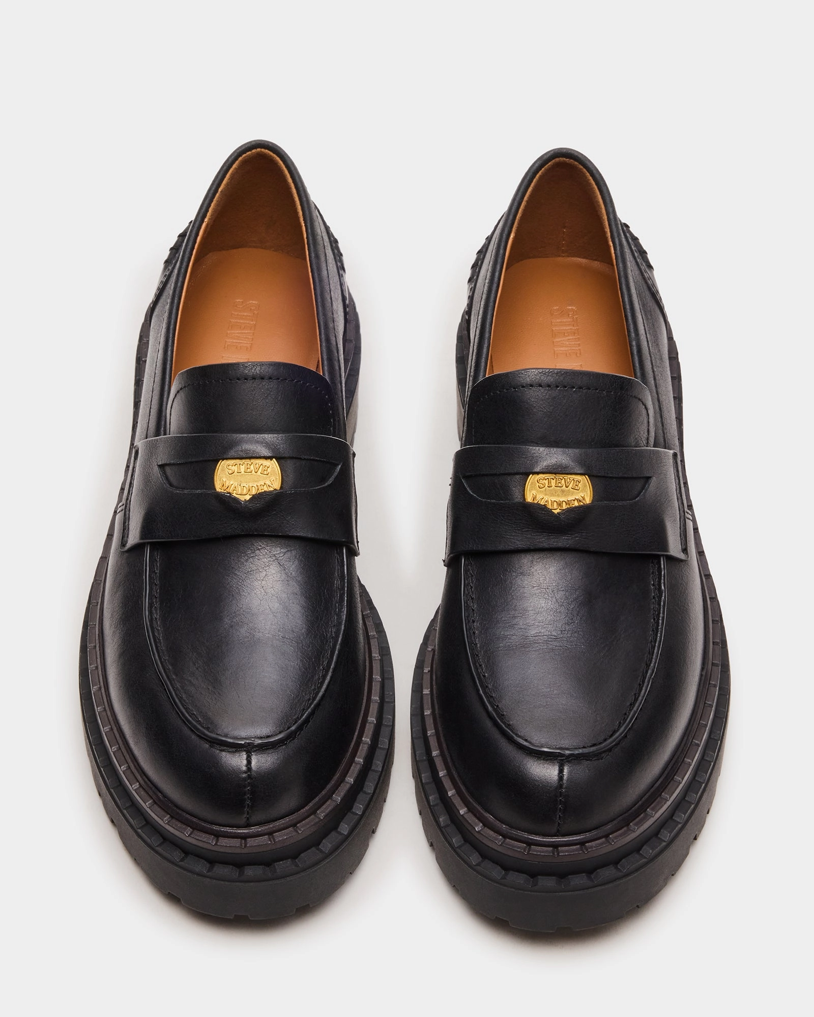 RAFTUS BLACK LEATHER Formal Loafers With Suit