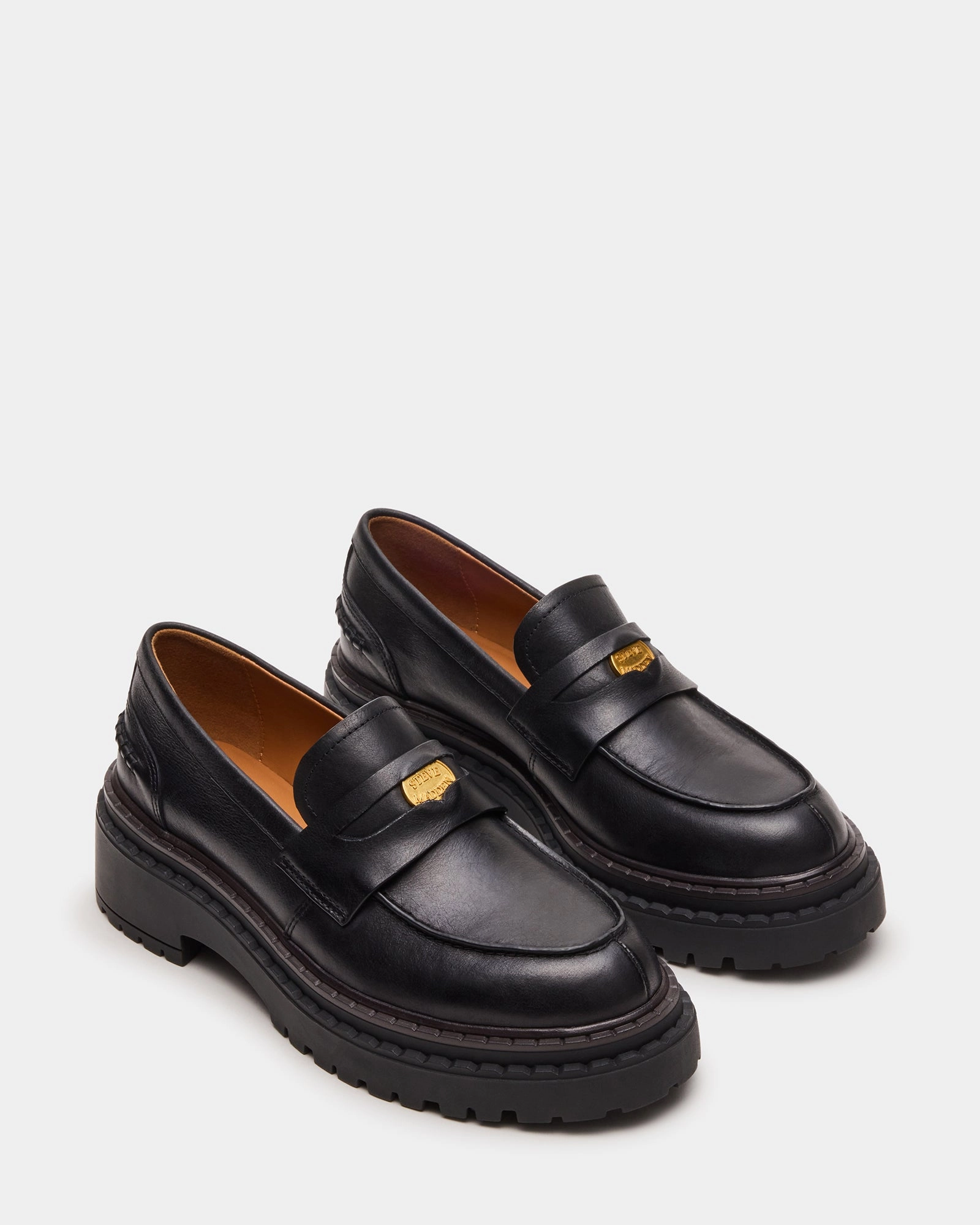 RAFTUS BLACK LEATHER Liberty Loafers By Bandolino