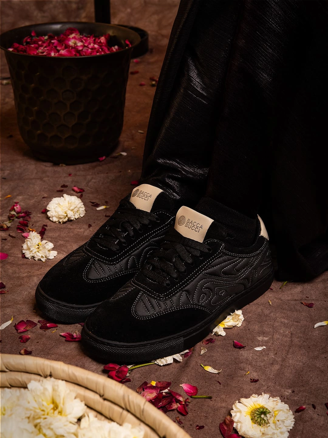 Sneakers With Rhinestones RANGREZA ETHNIC by Bacca Bucci