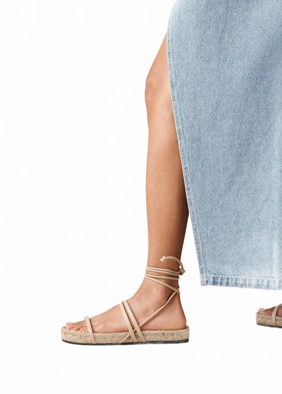 Rayna Leather Sandals In Beige Sandals Huaraches
