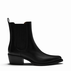 Vendme Amandine black calfskin leather boots Top Waterproof Boots