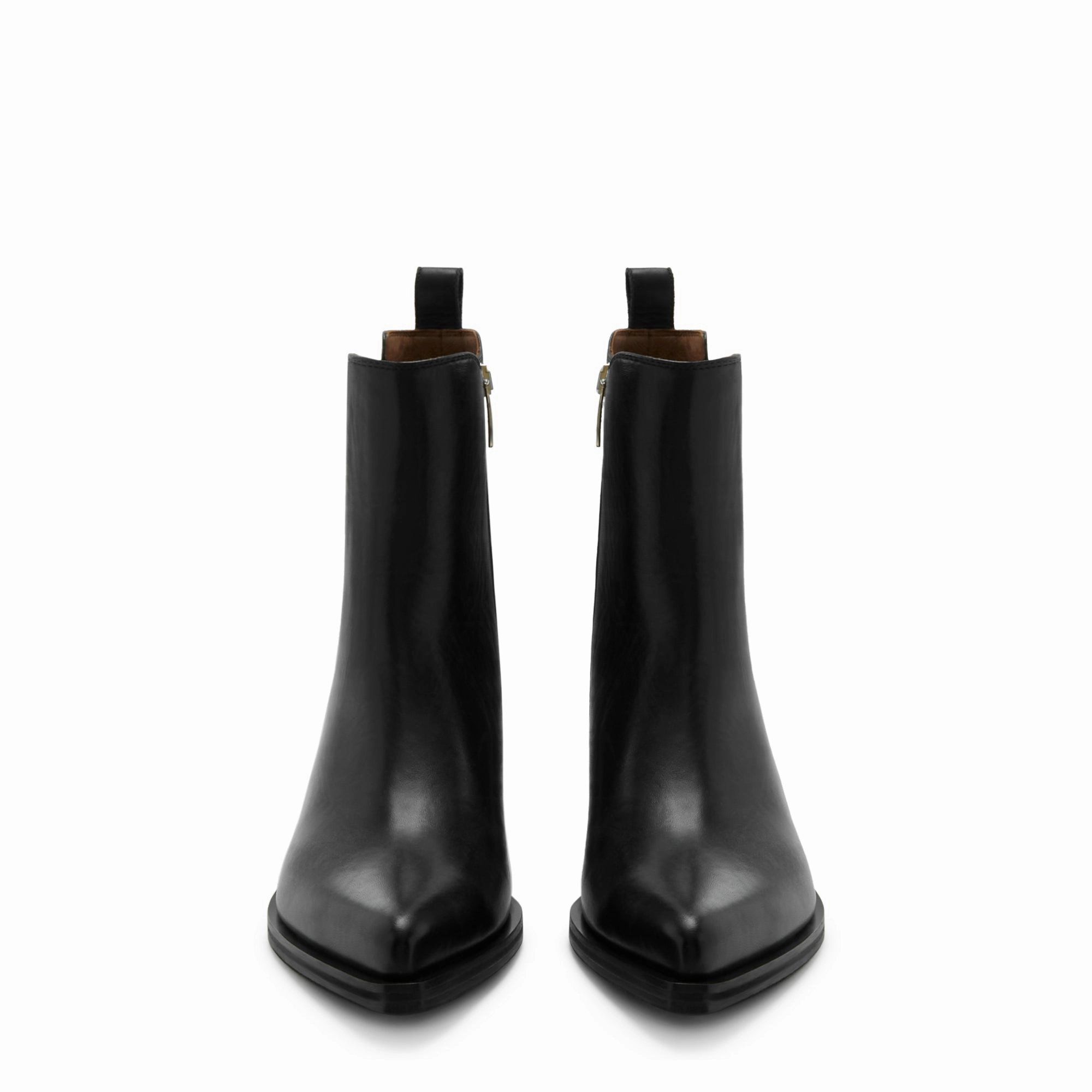 Water Proof Work Boots Vendme Amandine black calfskin leather boots