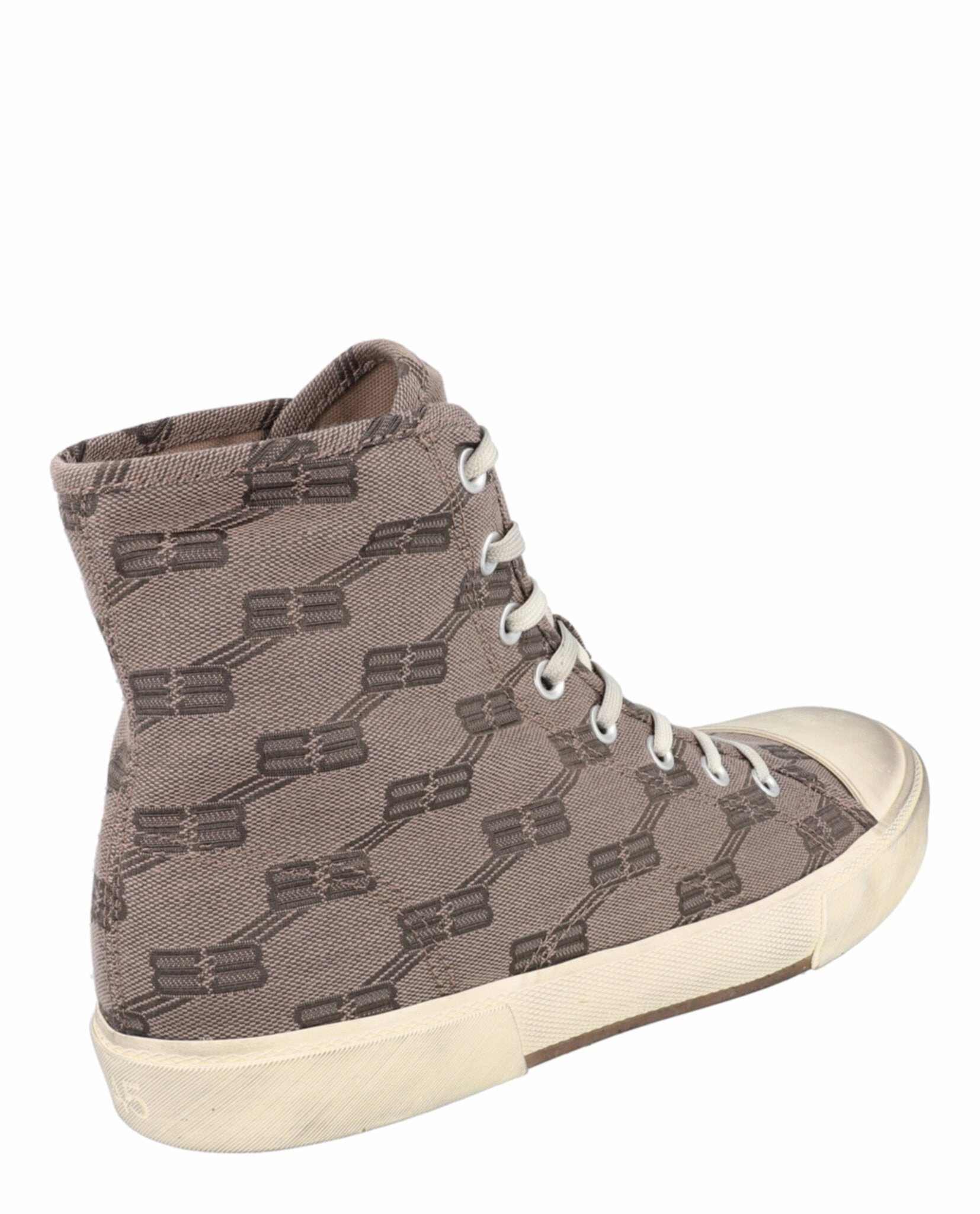 Cute Shoes Flat Balenciaga Paris Monogram High Top Sneakers Mens 688752W-3RQ1-2298