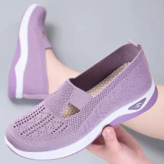 Soft Sole Breathable Hollow Out Flat Shoes for Women Nice Shoes