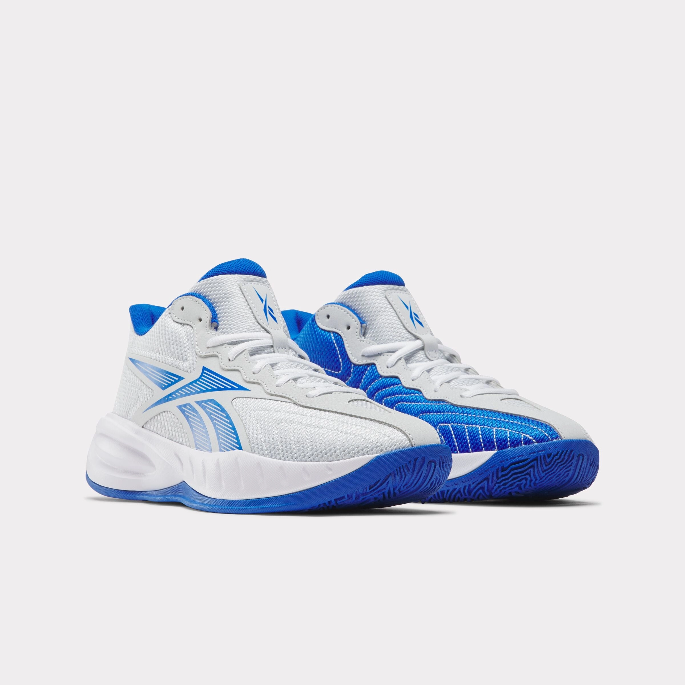 Reebok Press Moon/Optimum Blue/White Player 1 Basketball Shoes