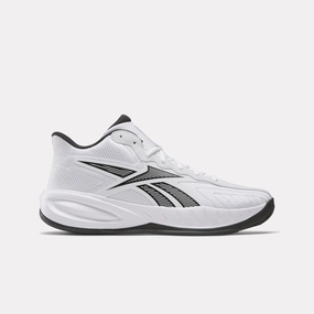 Over The Ankle Basketball Shoes Reebok Press White/Black/Grey