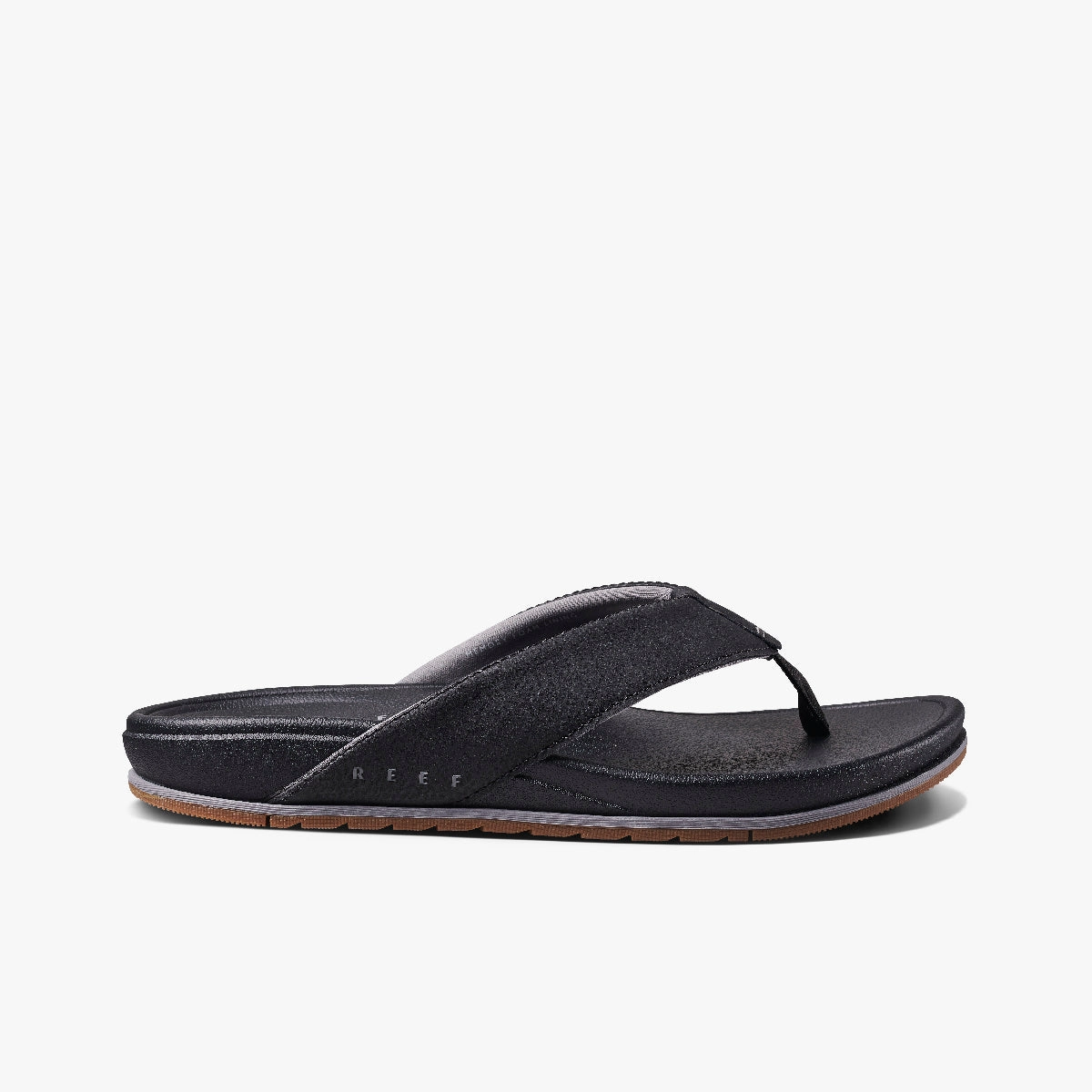 REEF Cushion Bonzer Sandal-Black/Gum Plastic Sandals