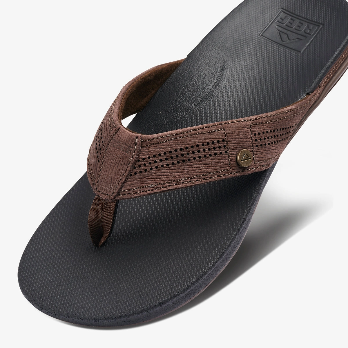 REEF Cushion Lux Sandal-Black/Brown Sandals Resort Bahamas