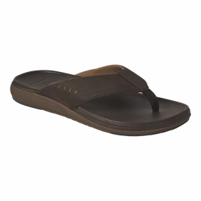 REEF Cushion Norte Sandal-Dark Brown Barbados Restaurants