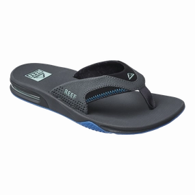 Designer Sandals Sale REEF Fanning Sandal-Gunmetal/Ocean
