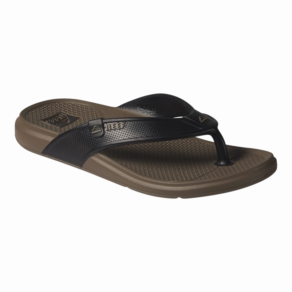 REEF Oasis Sandal-Fossil/Black Saltwater Sandals