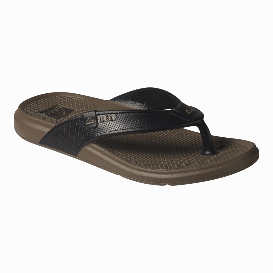 Designer Heeled Sandals REEF Oasis Sandal-Fossil/Black