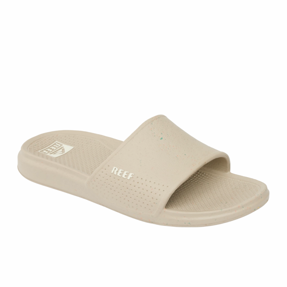 Sandals Wedding REEF Oasis Slide Sandal-Regrind Tan