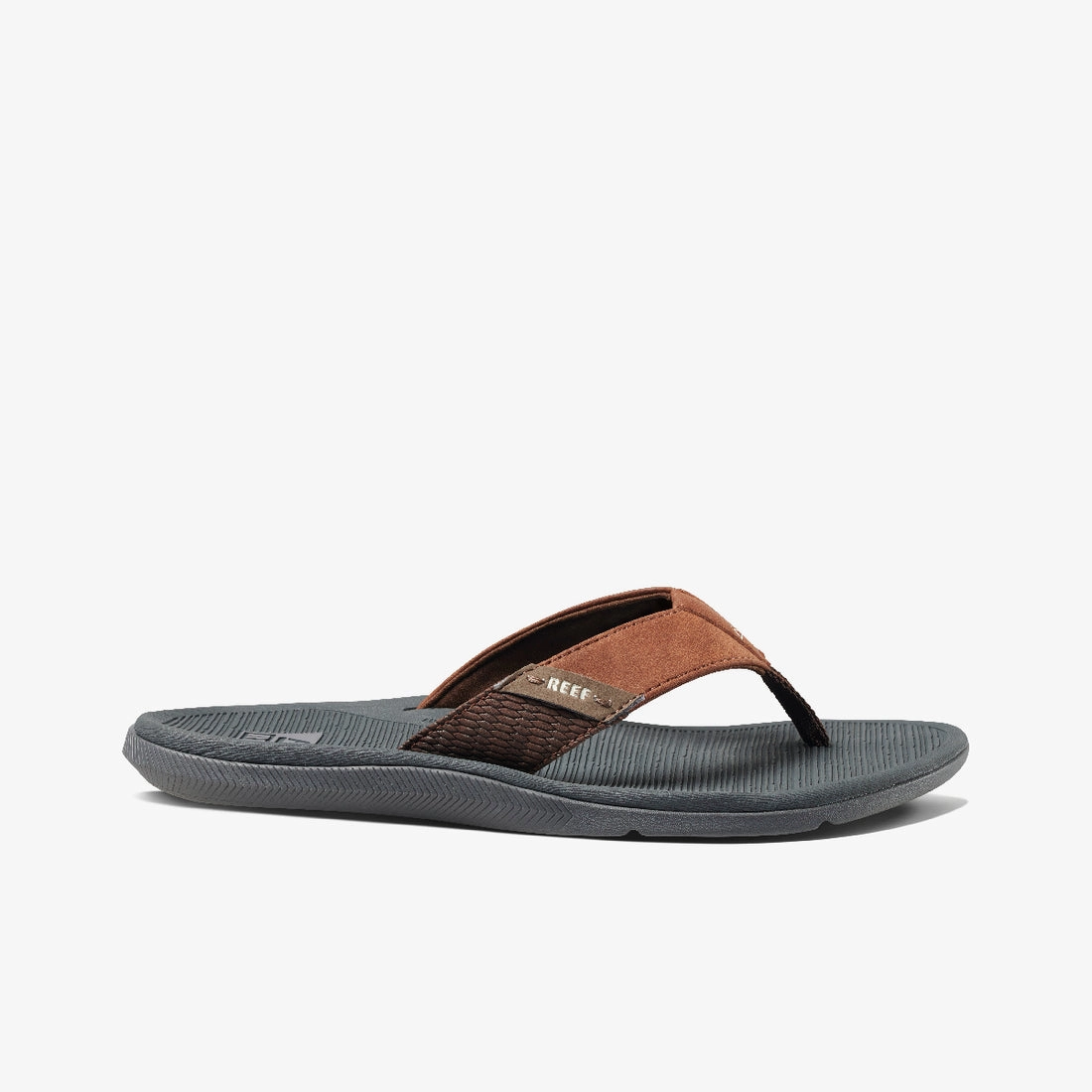 REEF REEF Santa Ana Sandal-Grey/Tan Dress Thong Sandals