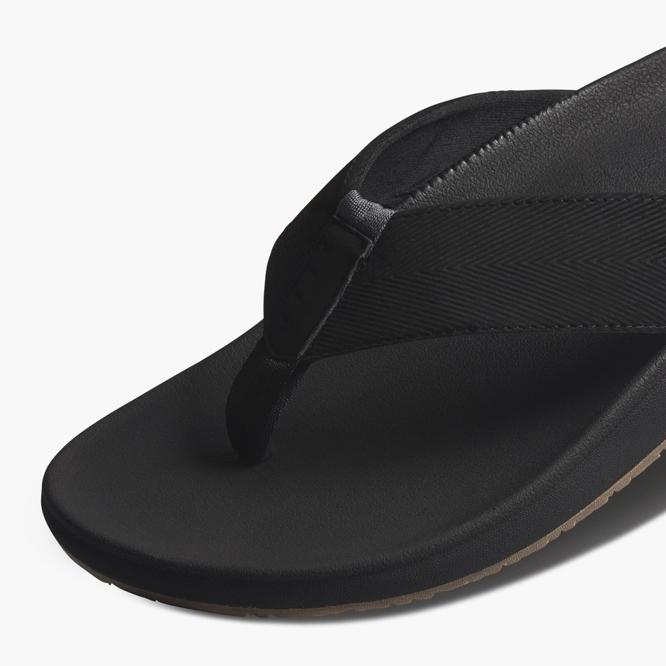 REEF The Raglan Sandal-Black/Gum Earth Sandals