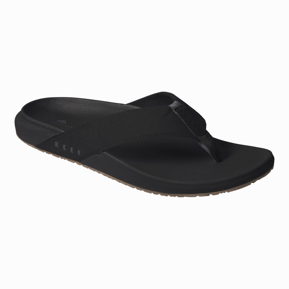 REEF The Raglan Sandal-Black/Gum Ancient Roman Sandals