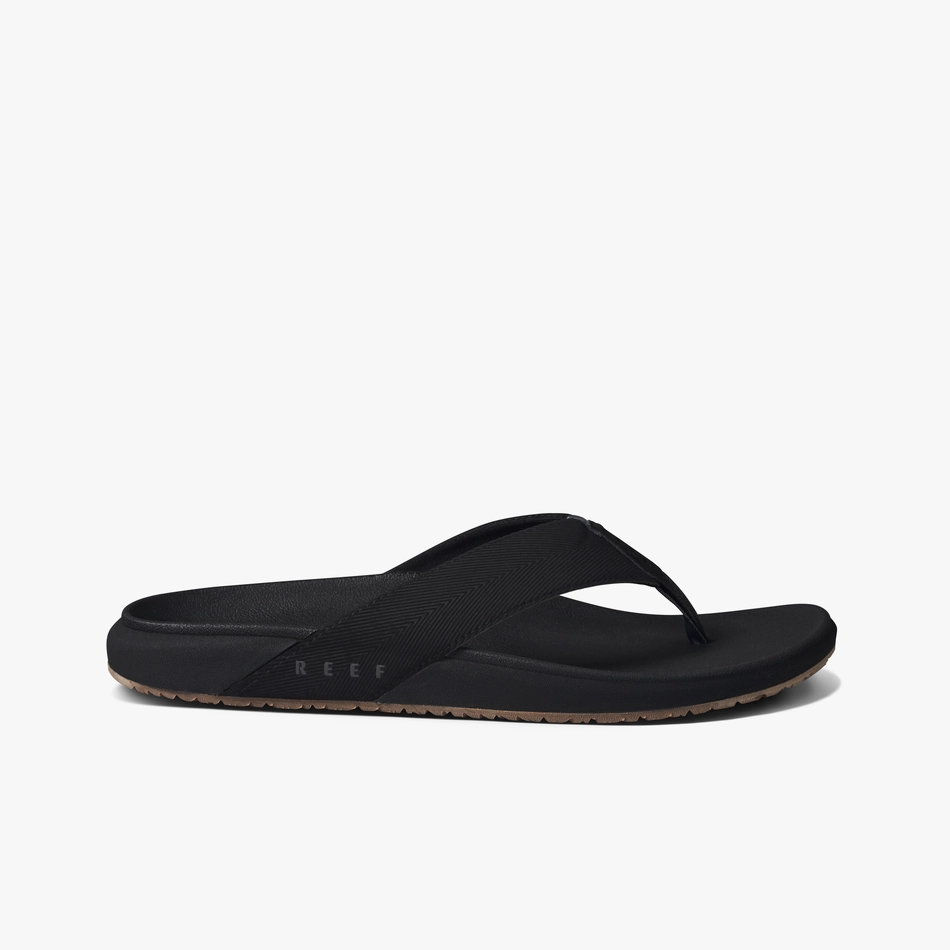 REEF The Raglan Sandal-Black/Gum Sandals Travel Agent Login