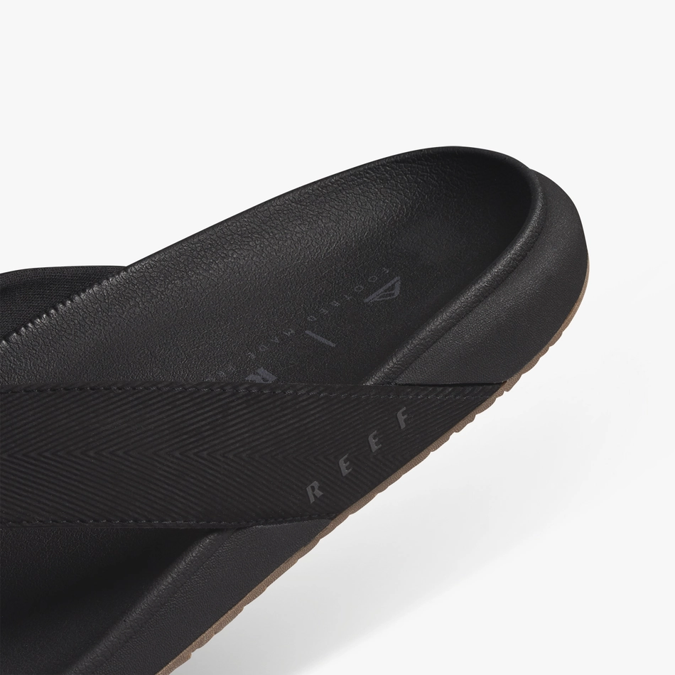 REEF The Raglan Sandal-Black/Gum Cork Wedge Sandals