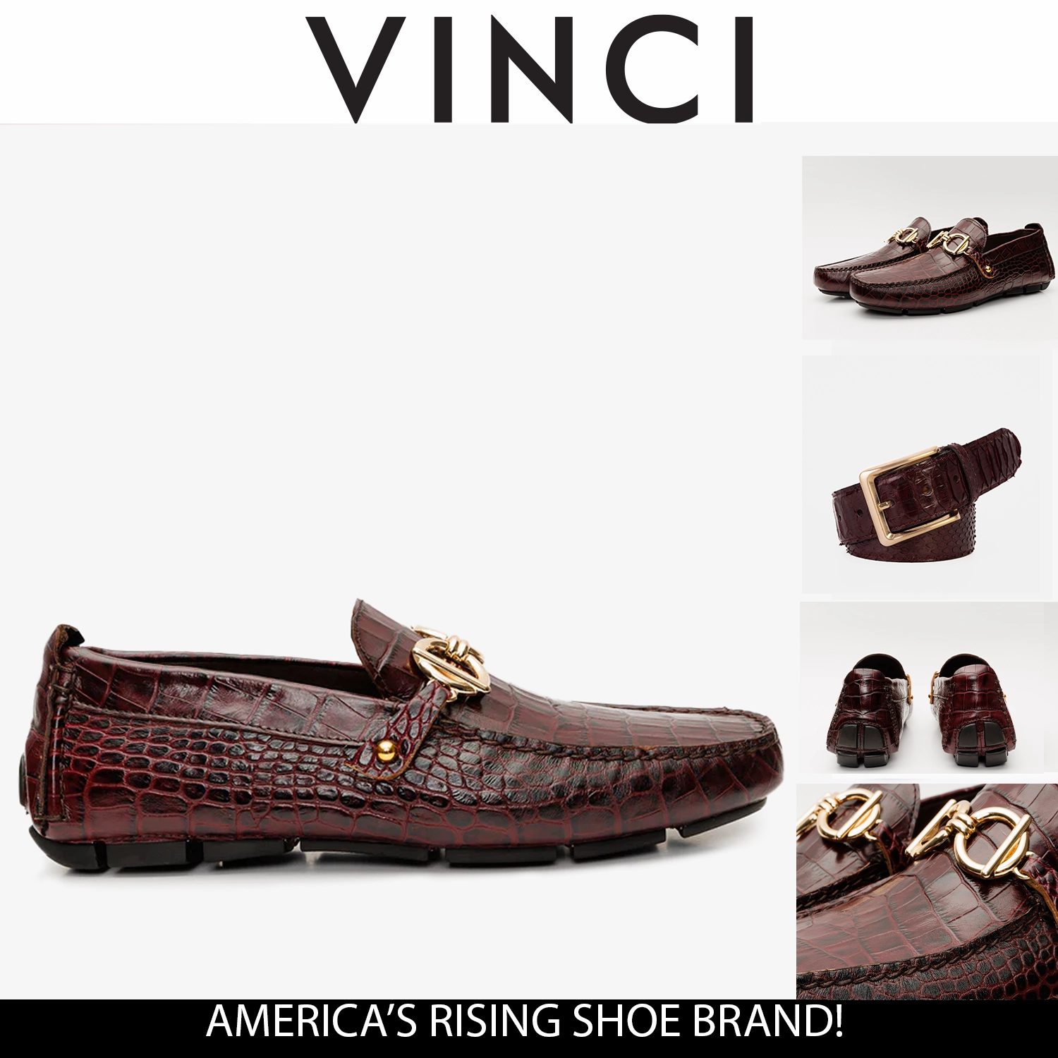 The Pisa Burgundy Leather Bit Drive Loafer Men Shoe Full Grain Leather Dress Shoes