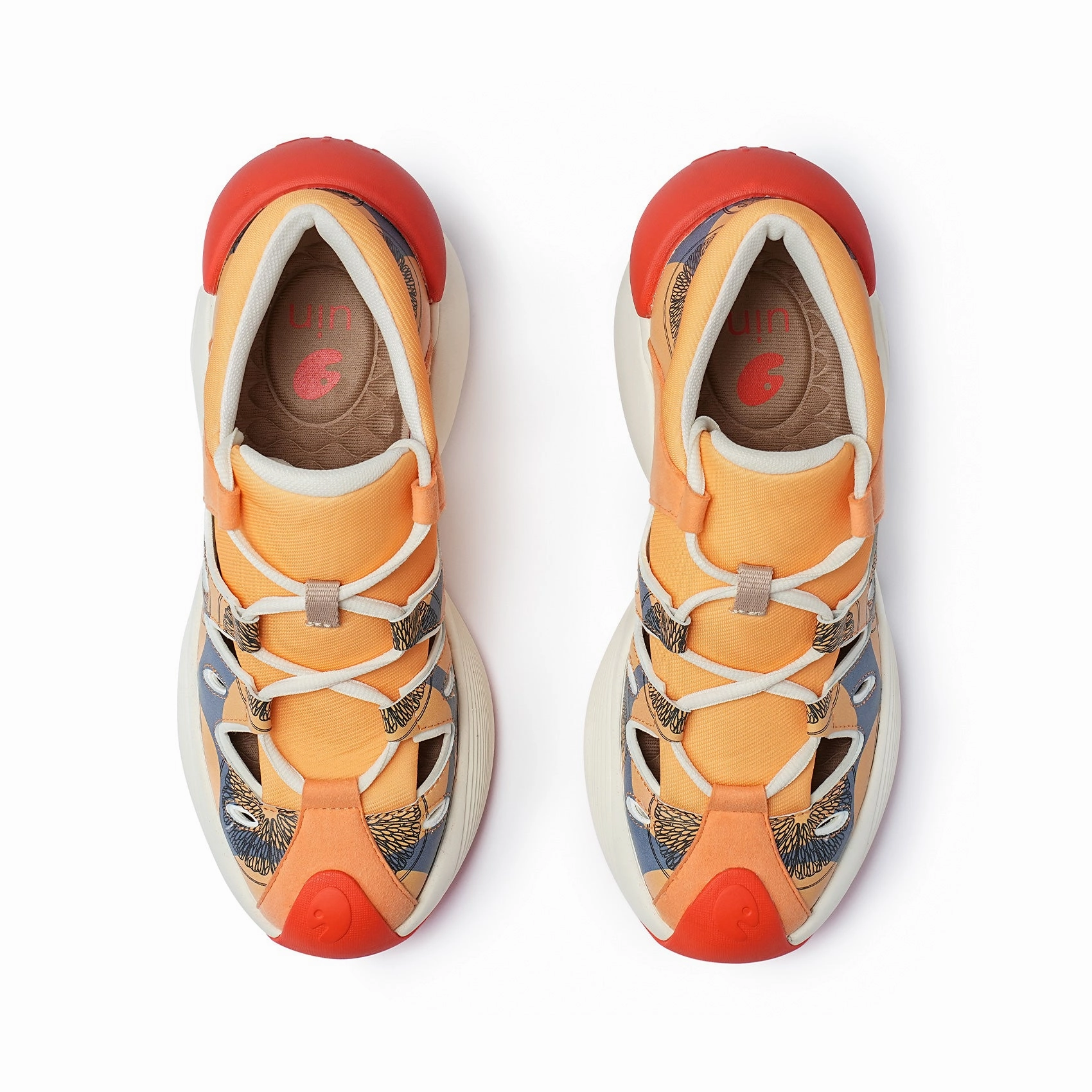 Dress Shoes Navy Blue Refreshing Orange Women