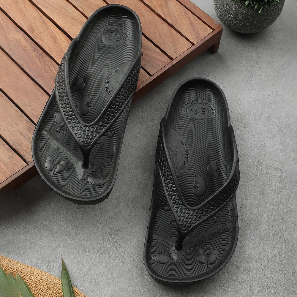 North Face Insulated Slippers A-HA Black Casual Slipper For Men HAPPI-ME By Liberty