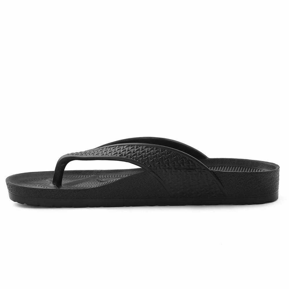 Slippers Meaning A-HA Black Casual Slipper For Men HAPPI-ME By Liberty