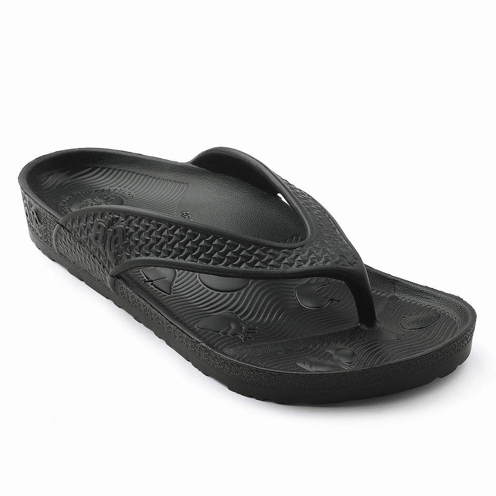Chinese Velvet Slippers A-HA Black Casual Slipper For Men HAPPI-ME By Liberty