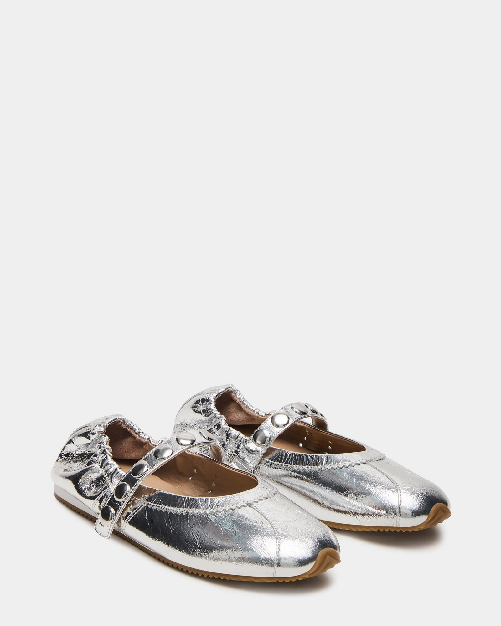 ANAYA SILVER LEATHER STUDS Tabby Loafers