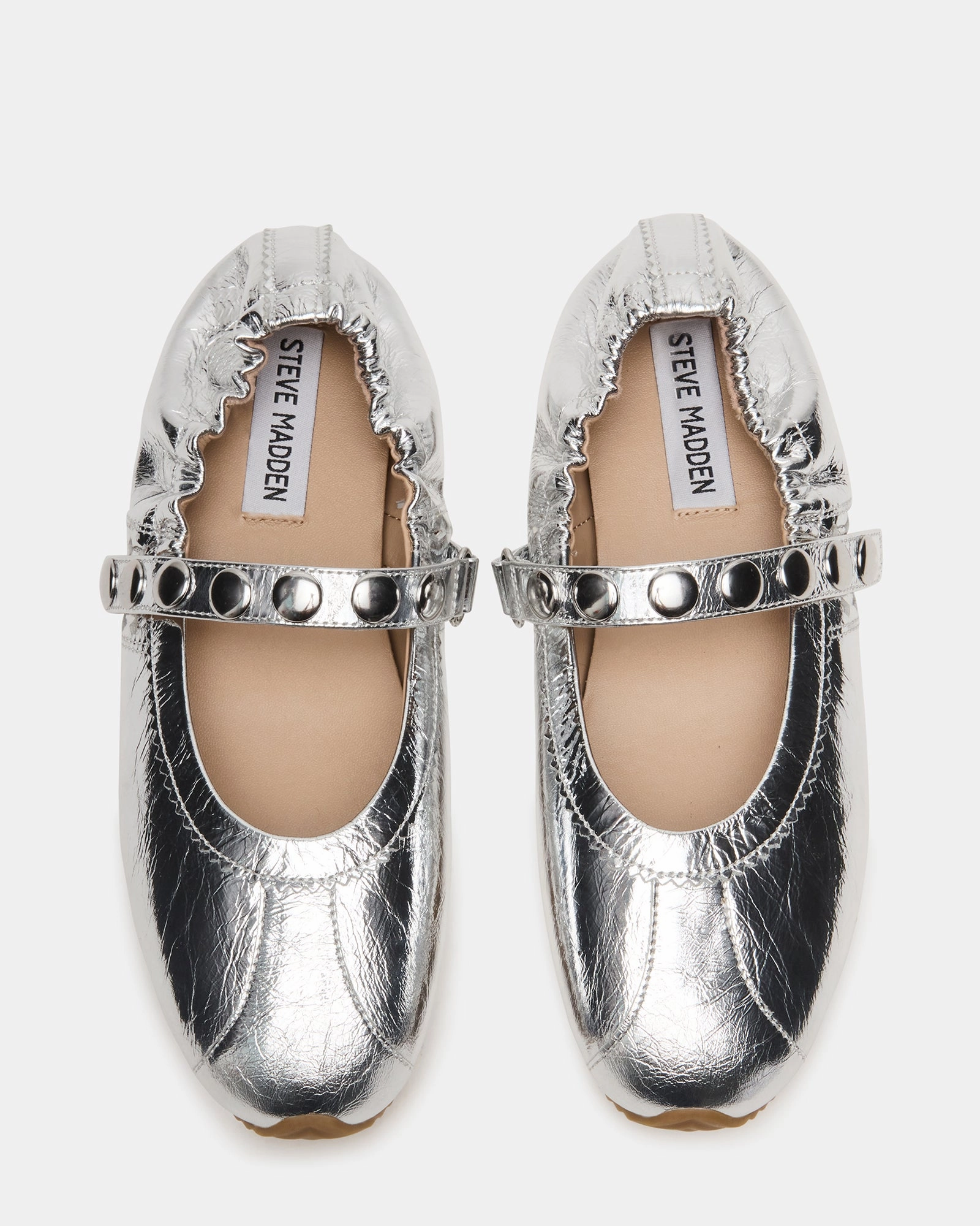 Loafers With Chain ANAYA SILVER LEATHER STUDS