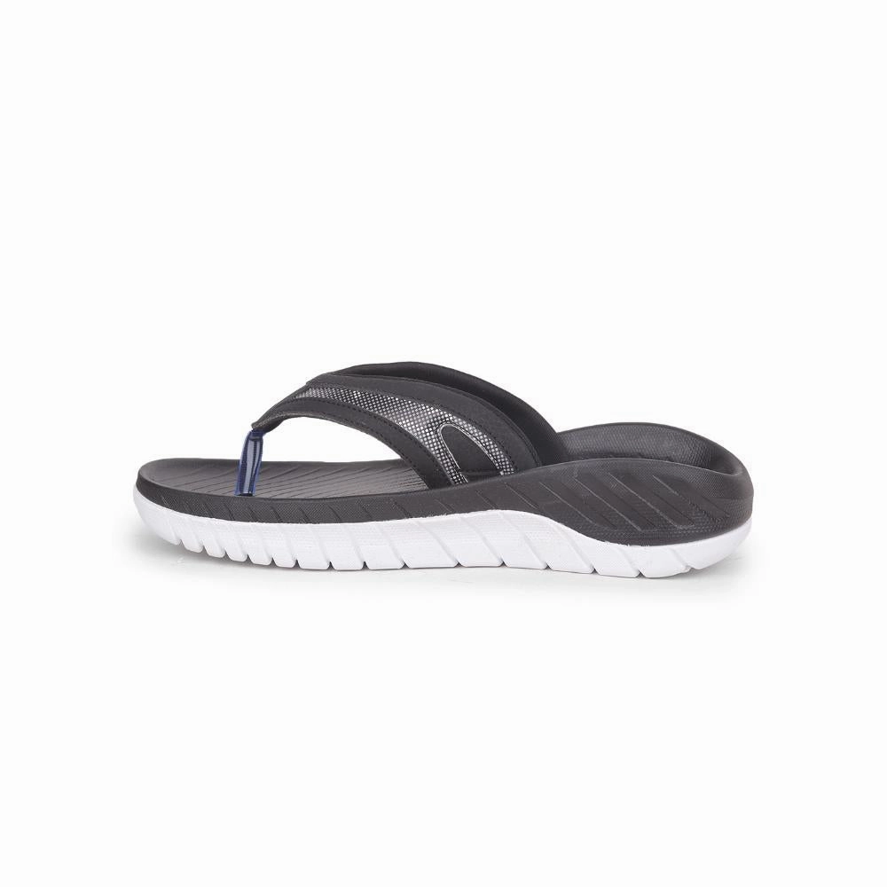 Aqua Shoes Sandals Leap7x Casual Black Flip Flop For Men AUSTIN By Liberty