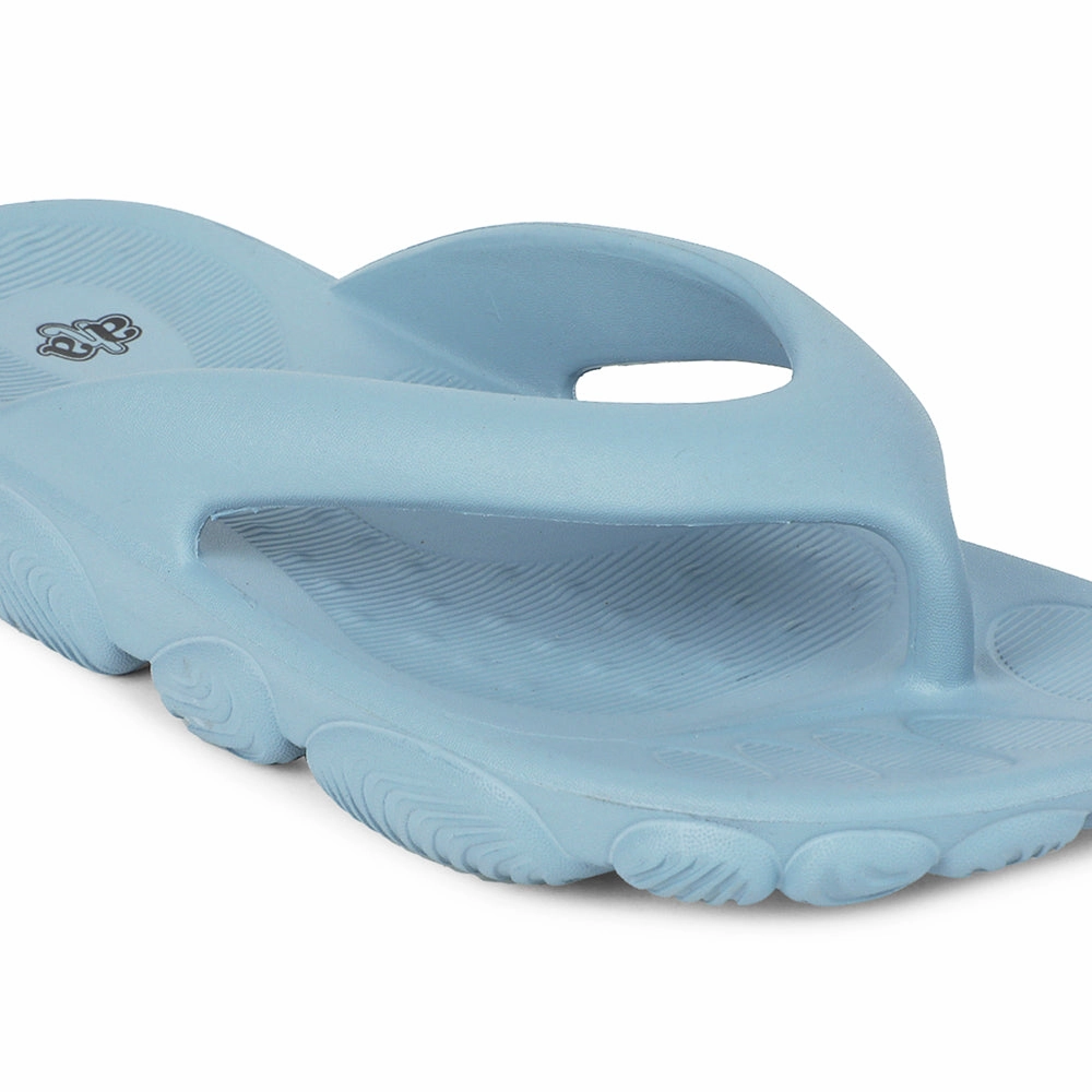 A-HA Blue Casual Slipper For Men BEACHLITEM By Liberty Slippers With Strap