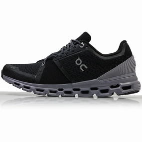 On Cloudstratus Women's Running Shoe - Black/Lilac Best Running Shoes To Avoid Shin Splints