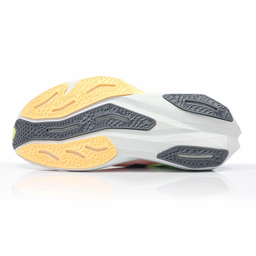 New Balance FuelCell Rebel v4 Women's Running Shoe - White/Lime Glo Axelion Block Running Shoes
