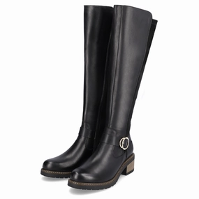 Remonte Aida 73 Black Leather High Boot (Women's) Warm Snow Boots