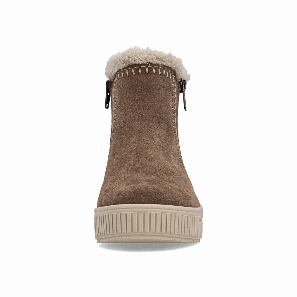 Boots Combat Remonte Bonnie 70 Brown Combination Bootie (Women's)