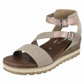 Back Sandals Remonte D6351 Rose Leather Sandal (Women's)