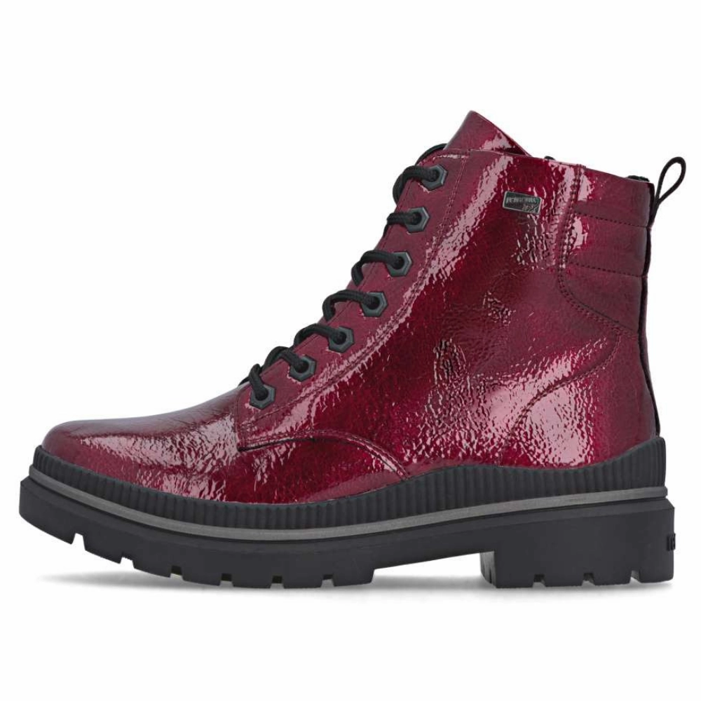 Inexpensive Cowboy Boots Remonte Lorraine 82 Red Leather Boot (Women's)