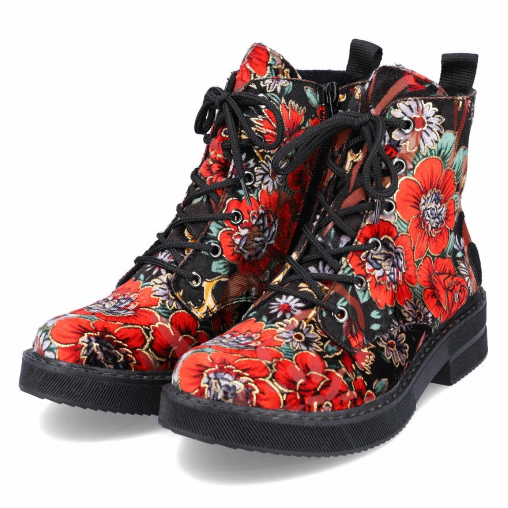 Fringe Western Boots Remonte Payton 10 Black Multi Boot (Women's)