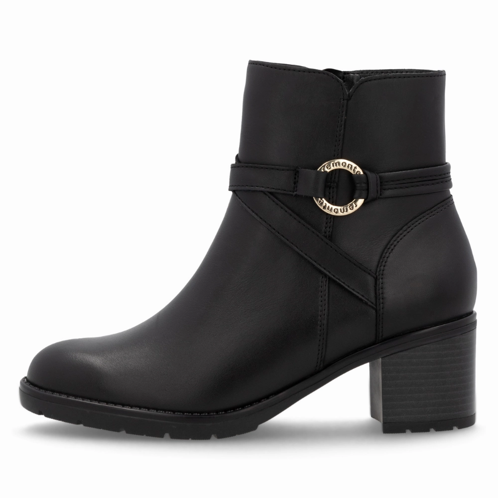 Remonte Sontje 73 Black Leather Boot (Women's) Boots & More