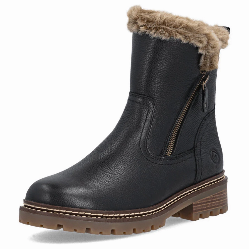 Remonte Stewanie 83 Black Combination Boot (Women's) Boots Were Made For Walking