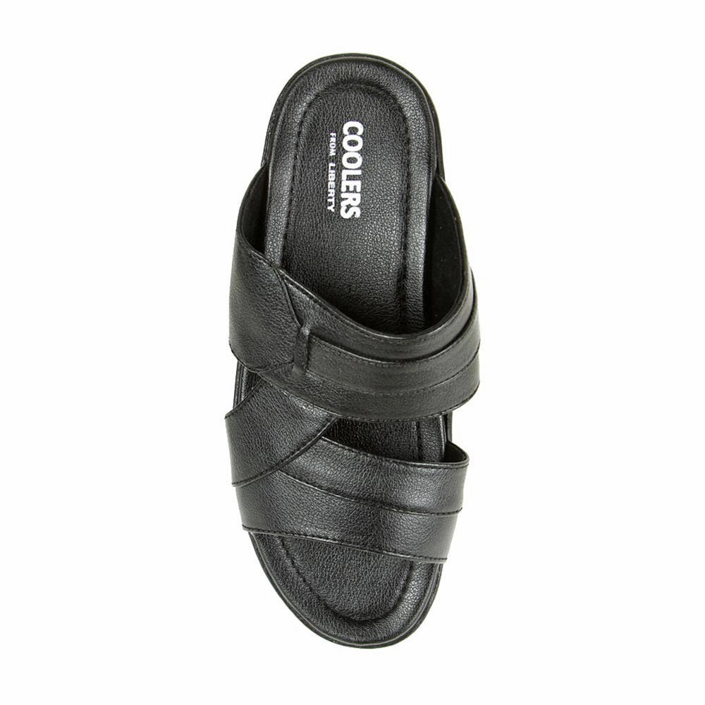 Indoor Outdoor House Slippers Coolers Casual (Black) Slippers For Men 7153-601 By Liberty