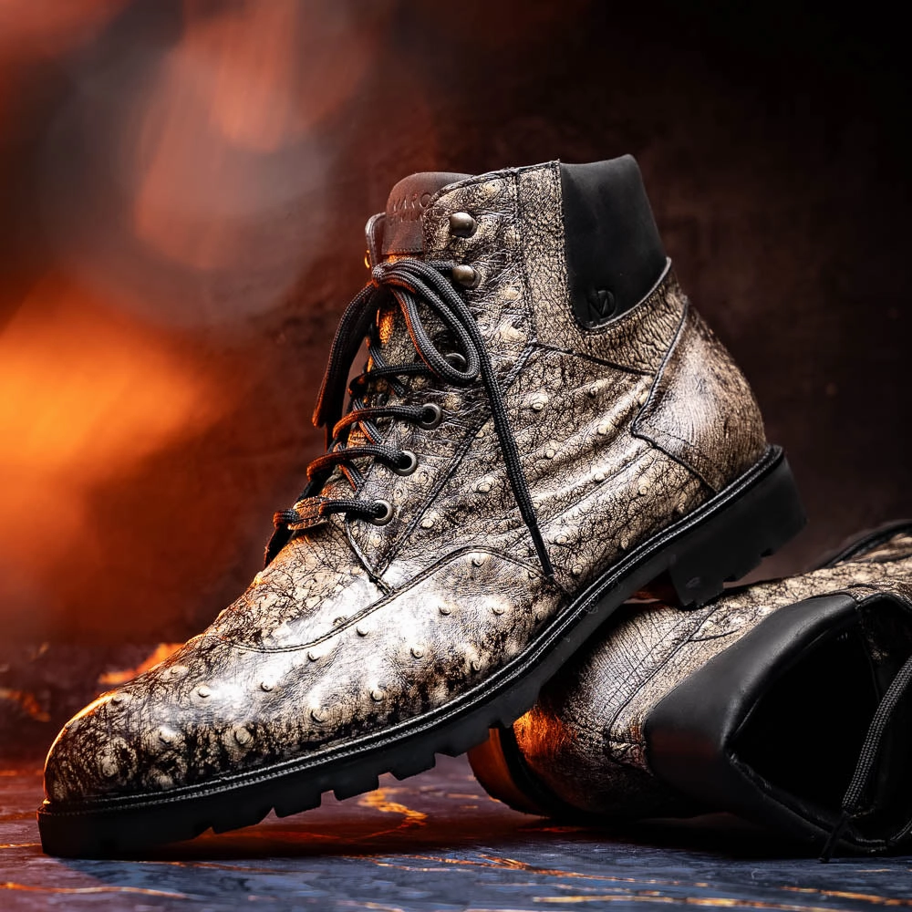 Renzo Stone Black Black Cowboy Boots