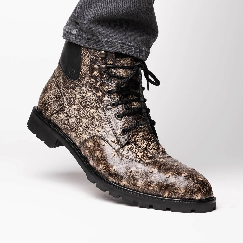 Renzo Stone Black Riding Horse Boots