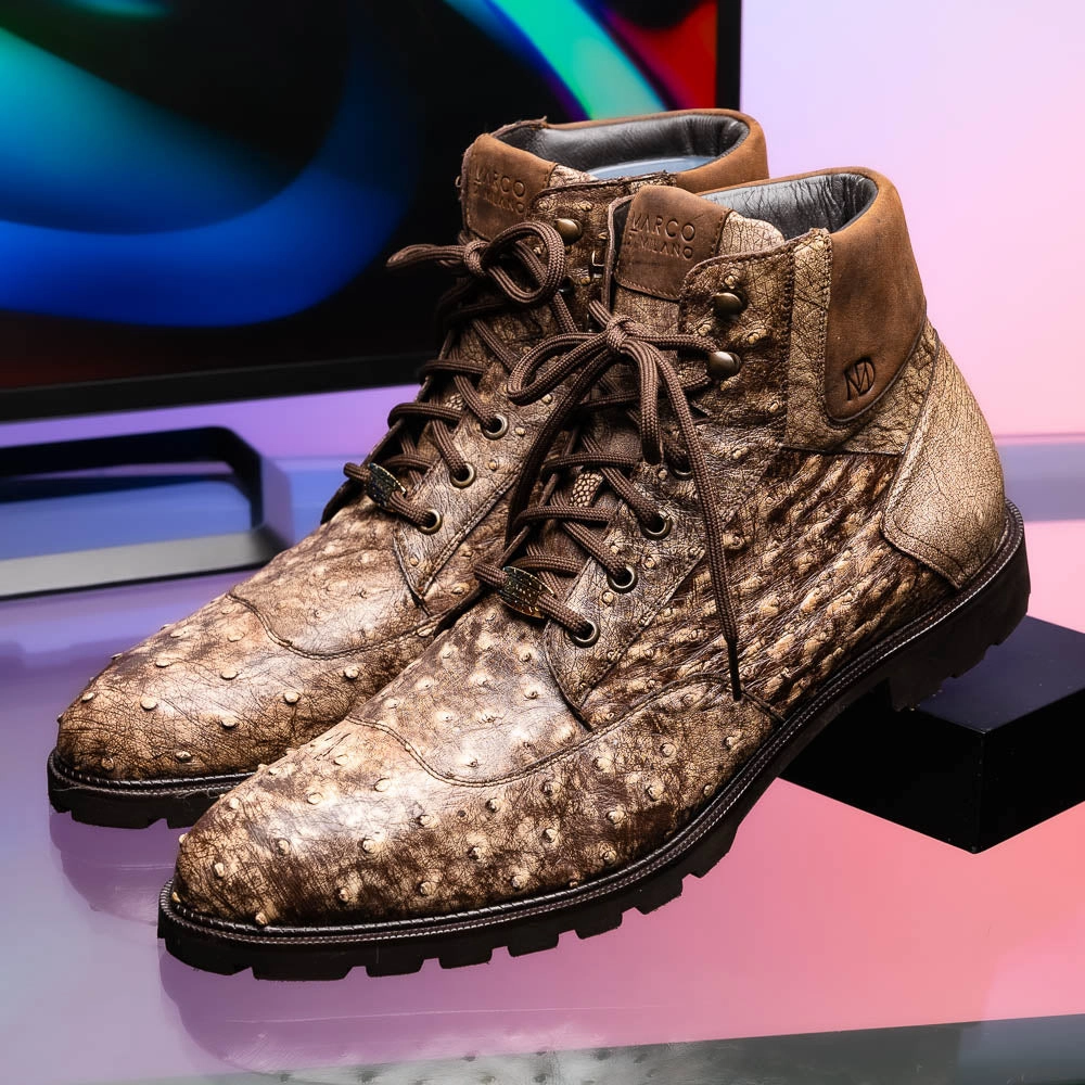 Renzo Stone Brown Ankle Boots With Skirts