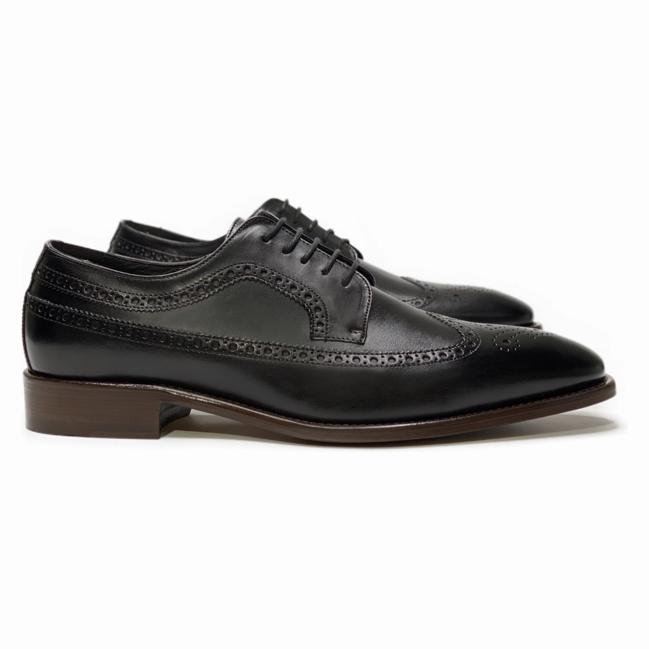 Wide Width Flat Dress Shoes Reece Wingtip Dress Shoes
