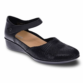 Revere Osaka Black Lizard Mary Jane Shoe (Women's) Dsw Flat Dress Shoes