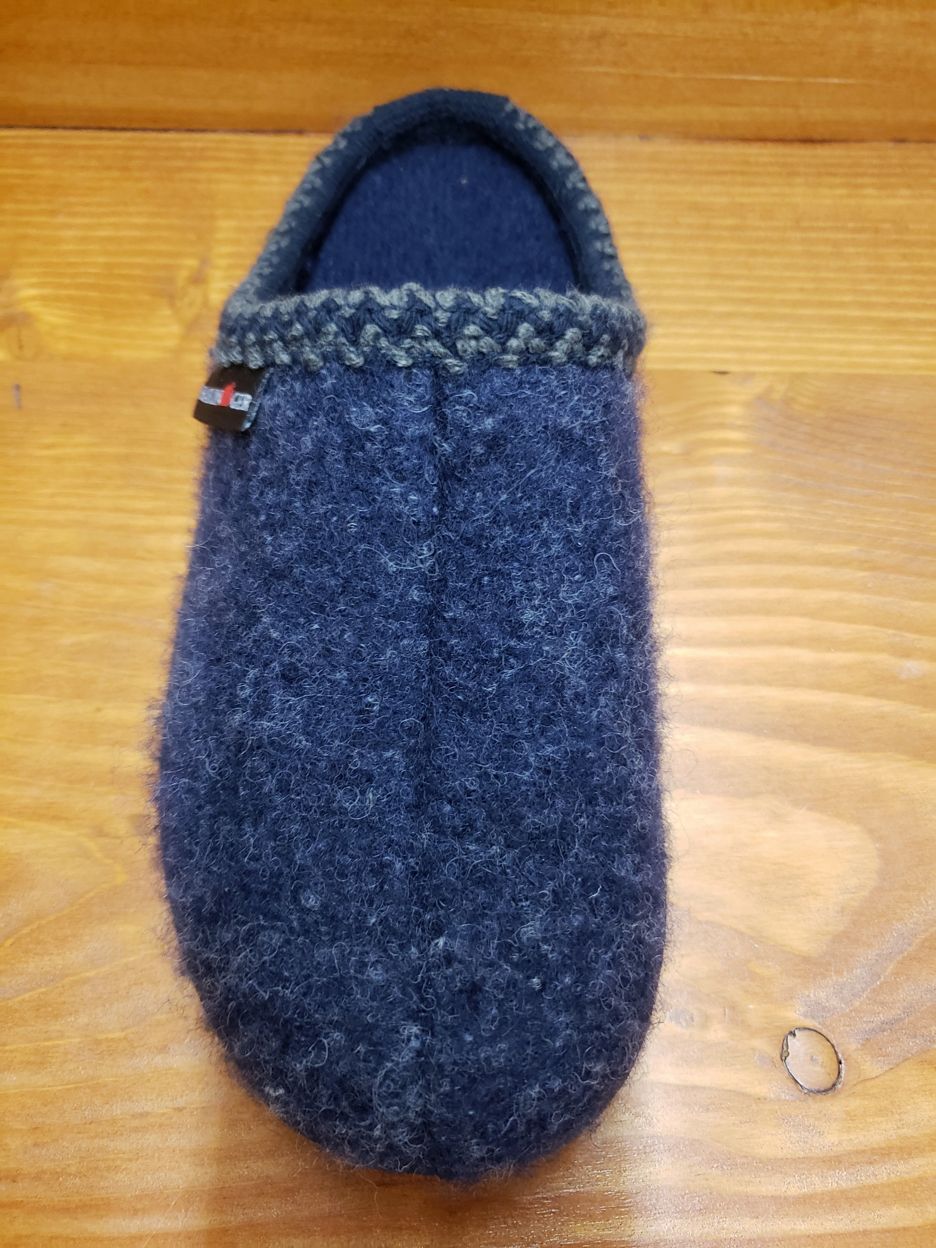 Chinese Slippers Haflinger At slipper Navy speckle 512003-76