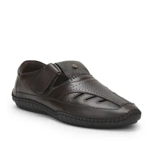 Sandals Arch Support Healers Tan Casual Buckle Sandal For Men JPL-205 By Liberty