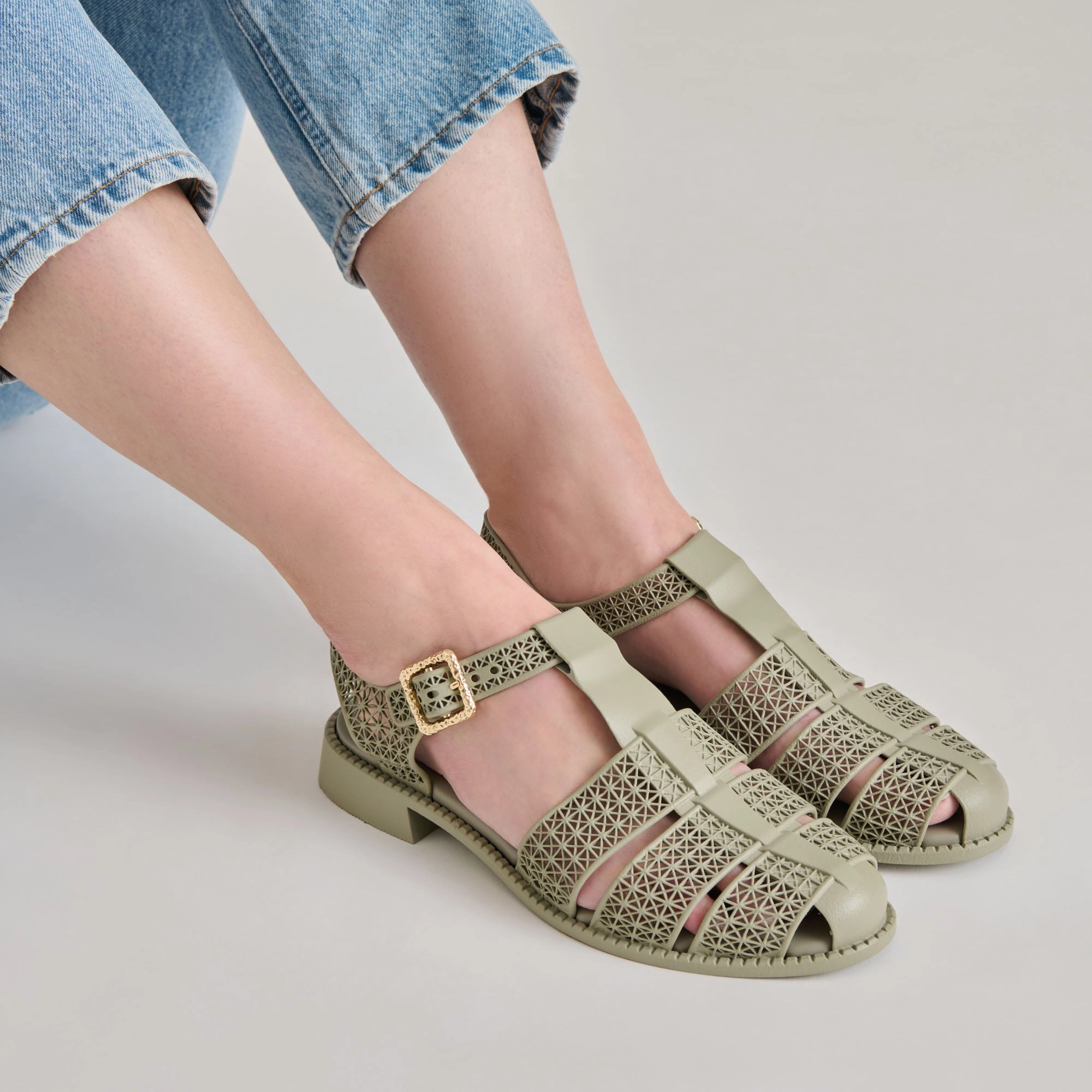 HOLIS 3D SANDALS LT SAGE Jamaica Sandals Ochi
