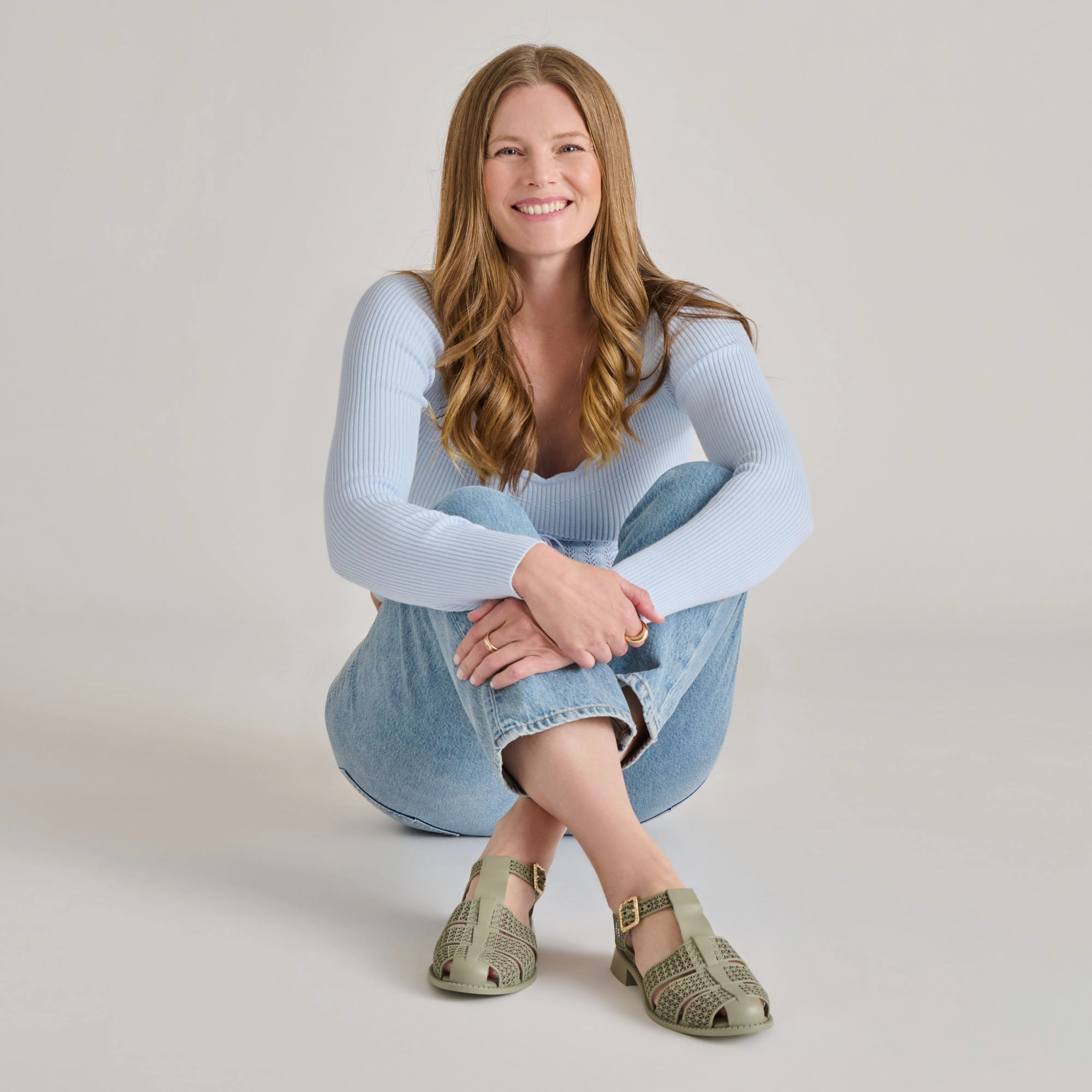 Sandals Church Palm Avenue HOLIS 3D SANDALS LT SAGE